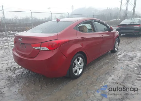 2013 Hyundai Elantra Gls from USA, damaged, VIN KMHDH4AEXDU661220